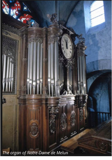 The organ of Notre-Dame de Melun